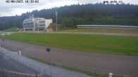 Archiv Foto Webcam Biathlon Arena Nové Město - Blick zum Schießstand 17:00