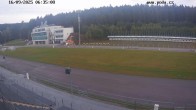 Archiv Foto Webcam Biathlon Arena Nové Město - Blick zum Schießstand 05:00