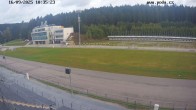 Archiv Foto Webcam Biathlon Arena Nové Město - Blick zum Schießstand 09:00