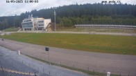 Archiv Foto Webcam Biathlon Arena Nové Město - Blick zum Schießstand 10:00
