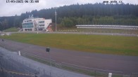 Archiv Foto Webcam Biathlon Arena Nové Město - Blick zum Schießstand 05:00