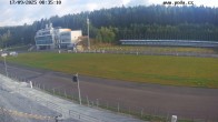 Archiv Foto Webcam Biathlon Arena Nové Město - Blick zum Schießstand 07:00