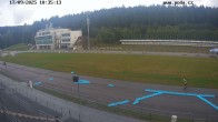Archiv Foto Webcam Biathlon Arena Nové Město - Blick zum Schießstand 09:00