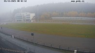 Archiv Foto Webcam Biathlon Arena Nové Město - Blick zum Schießstand 07:00