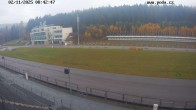 Archiv Foto Webcam Biathlon Arena Nové Město - Blick zum Schießstand 07:00