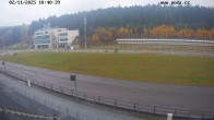 Archiv Foto Webcam Biathlon Arena Nové Město - Blick zum Schießstand 09:00