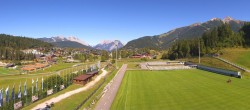 Archiv Foto Webcam Nordisches Zentrum Seefeld mit Schanze und Loipen 13:00