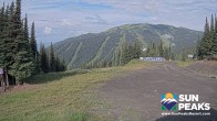 Archiv Foto Webcam Sun Peaks: Sundance Sesselbahn Bergstation 08:00