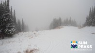 Archiv Foto Webcam Sun Peaks: Sundance Sesselbahn Bergstation 09:00