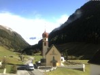 Archiv Foto Webcam Vent - Blick zur Kirche und den Stubaier Alpen 09:00