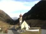 Archiv Foto Webcam Vent - Blick zur Kirche und den Stubaier Alpen 09:00