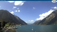 Archived image Webcam Pertisau at Achensee - footbridge 23:00