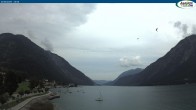 Archived image Webcam Pertisau at Achensee - footbridge 09:00