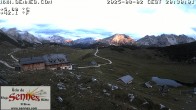 Archiv Foto Webcam Sennes Hütte in Südtirol 19:00