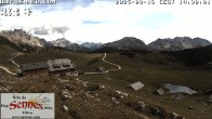 Archiv Foto Webcam Sennes Hütte in Südtirol 13:00