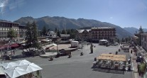 Archiv Foto Webcam Place d&#39;Auron 09:00