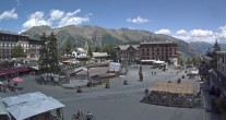 Archiv Foto Webcam Place d&#39;Auron 13:00