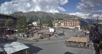 Archiv Foto Webcam Place d&#39;Auron 17:00