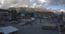 Archiv Foto Webcam Place d&#39;Auron 19:00