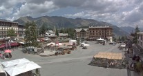 Archived image Webcam Alpes Maritimes - Place d&#39;Auron 13:00