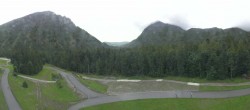 Archiv Foto Webcam Biathlonstadion Ruhpolding: Panorama Chiemgau Arena 09:00