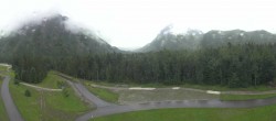 Archiv Foto Webcam Biathlonstadion Ruhpolding: Panorama Chiemgau Arena 13:00