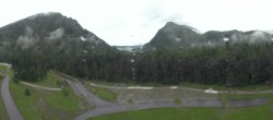 Archiv Foto Webcam Biathlonstadion Ruhpolding: Panorama Chiemgau Arena 17:00