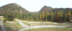 Archiv Foto Webcam Biathlonstadion Ruhpolding: Panorama Chiemgau Arena 11:00