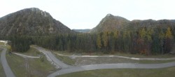 Archiv Foto Webcam Biathlonstadion Ruhpolding: Panorama Chiemgau Arena 13:00