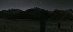 Archived image Webcam La Plagne - Top station of chairlift Bijolin 03:00