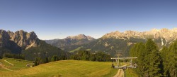 Archived image Webcam Pozza di Fassa: Panoramic view Dolomites 17:00