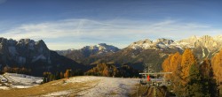 Archived image Webcam Pozza di Fassa: Panoramic view Dolomites 07:00
