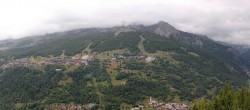 Archiv Foto Webcam La Plagne Villages Panorama 09:00