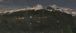 Archived image Webcam Peisey Vallandry - Aerial cableway Vanoise Express 23:00