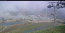 Archiv Foto Webcam Les Saisies - Bergstation Sessellift Bisanne 15:00