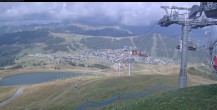 Archiv Foto Webcam Les Saisies - Bergstation Sessellift Bisanne 17:00