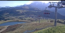 Archived image Webcam Les Saisies - Top station chairlift Bisanne 08:00