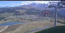 Archived image Webcam Les Saisies - Top station chairlift Bisanne 11:00