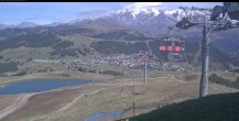 Archived image Webcam Les Saisies - Top station chairlift Bisanne 13:00