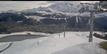 Archiv Foto Webcam Les Saisies - Bergstation Sessellift Bisanne 07:00