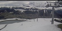Archiv Foto Webcam Les Saisies - Bergstation Sessellift Bisanne 09:00