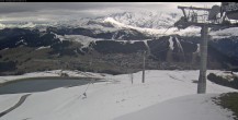 Archiv Foto Webcam Les Saisies - Bergstation Sessellift Bisanne 11:00