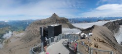 Archiv Foto Webcam Peak Walk Hängebrücke Glacier 3000 13:00