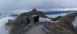 Archiv Foto Webcam Peak Walk Hängebrücke Glacier 3000 17:00
