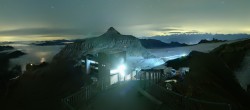 Archiv Foto Webcam Peak Walk Hängebrücke Glacier 3000 23:00