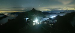 Archiv Foto Webcam Peak Walk Hängebrücke Glacier 3000 01:00