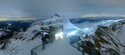 Archiv Foto Webcam Peak Walk Hängebrücke Glacier 3000 23:00