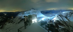Archiv Foto Webcam Peak Walk Hängebrücke Glacier 3000 01:00