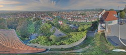 Archiv Foto Webcam Blick vom Schlossberg auf Graz 07:00