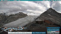 Archiv Foto Webcam Trincerone: Blick auf den Gletscher am Stilfser Joch 15:00